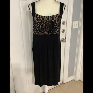 Plus Size Enfocus Black Lace Dress With Pockets